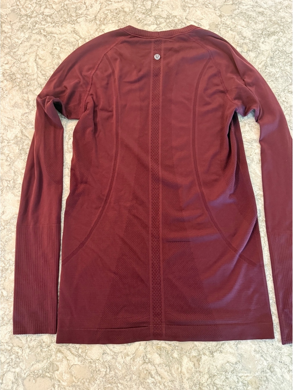 Lululemon Swiftly Tech Long Sleeve Crew Burgundy Sz 8